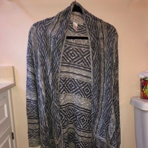 flowy, long bohemian cardigan